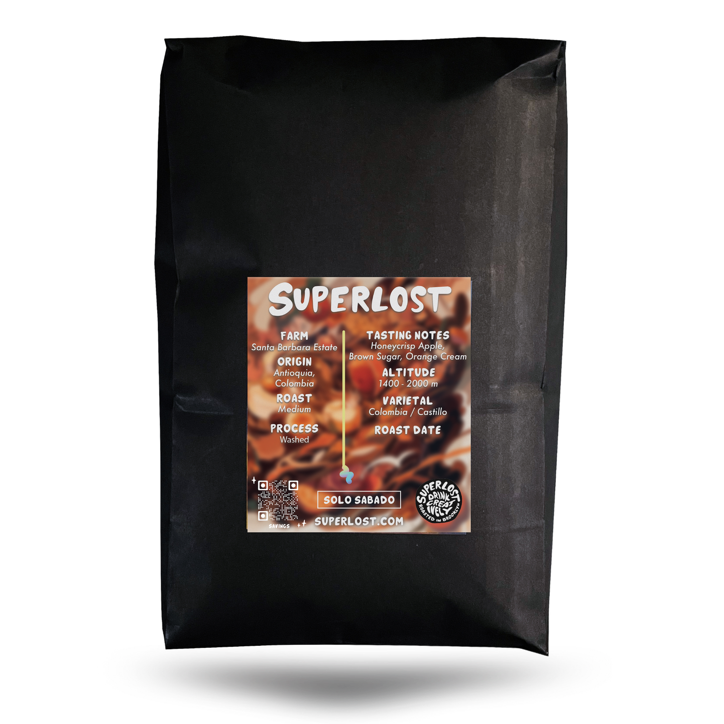 Single Farm Colombian Coffee - Medium Roast - Bulk Savings Sizes - Solo Sabado