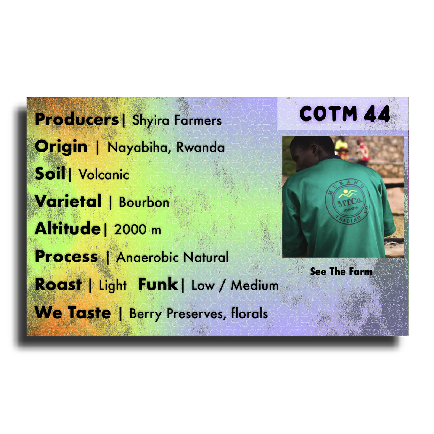 Coffee Of The Moment 44 (Shyira Farmers | Volcanic Soil Anaerobic Natural)