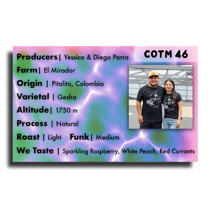 Coffee Of The Moment 46 (Yessica & Diego Parra | Natural Process Gesha)