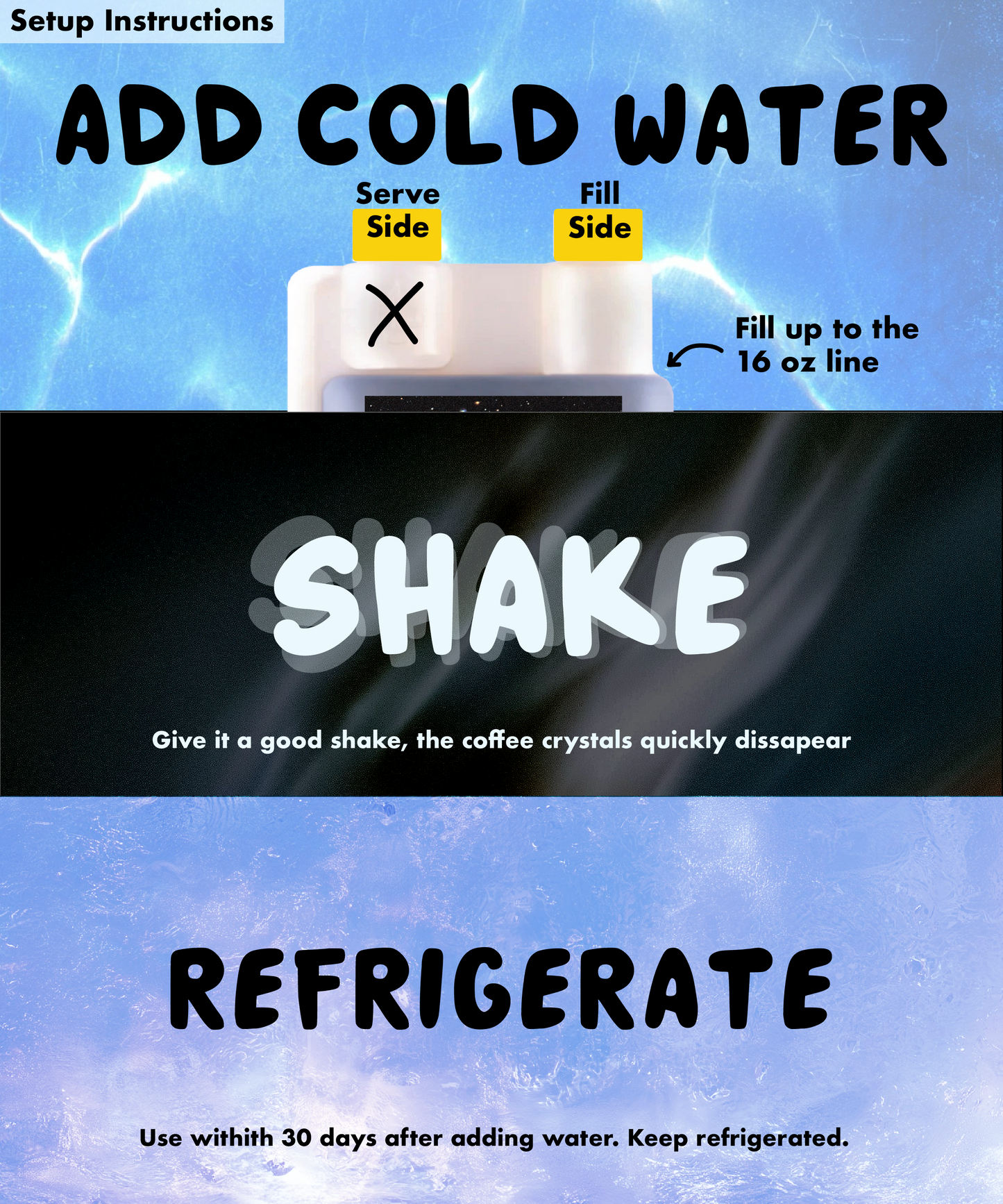 Instant Coffee Concentrate Squeeze Bottle