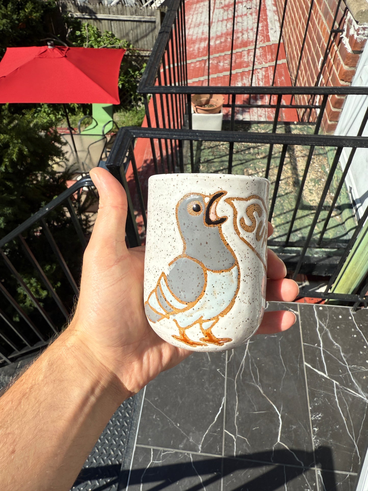 16 oz Handmade Ceramic Tumbler