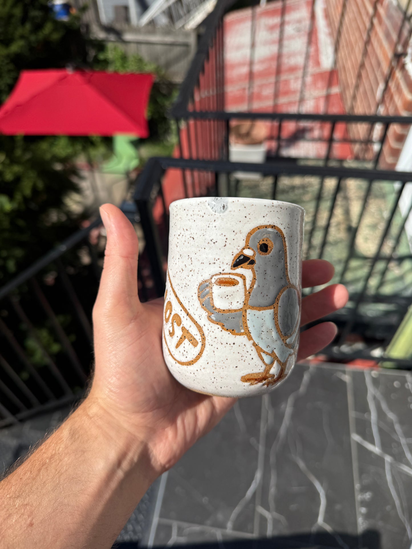 16 oz Handmade Ceramic Tumbler