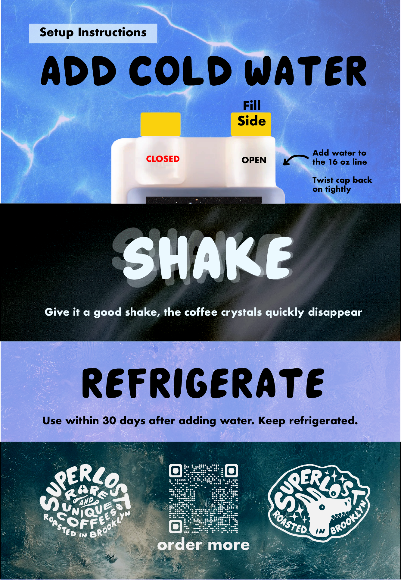 Instant Coffee Concentrate Squeeze Bottle