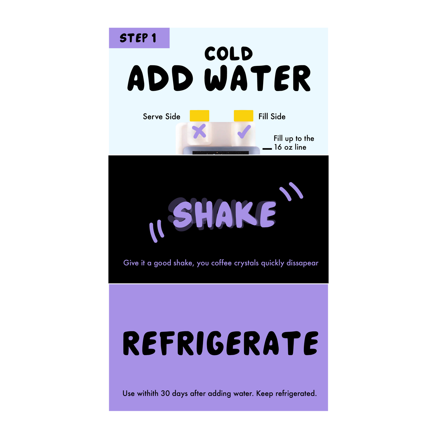 Instant Coffee Concentrate Squeeze Bottle