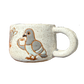 10 oz Handmade Ceramic Pigeon Mug