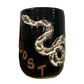 16 oz Handmade Ceramic Gold / Silver Snake Tumbler