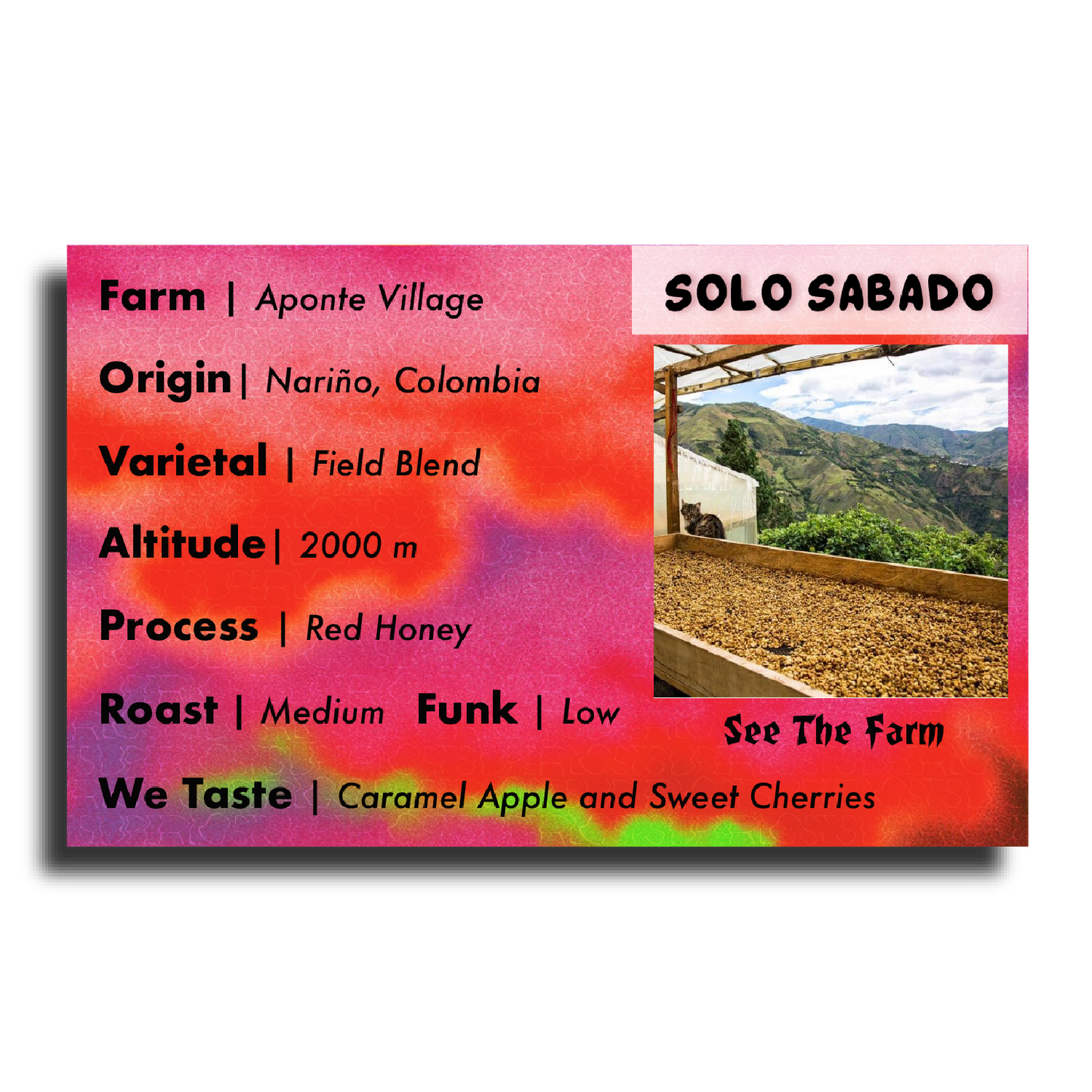 Solo Sabado (Aponte Village - Red Honey Field Blend)