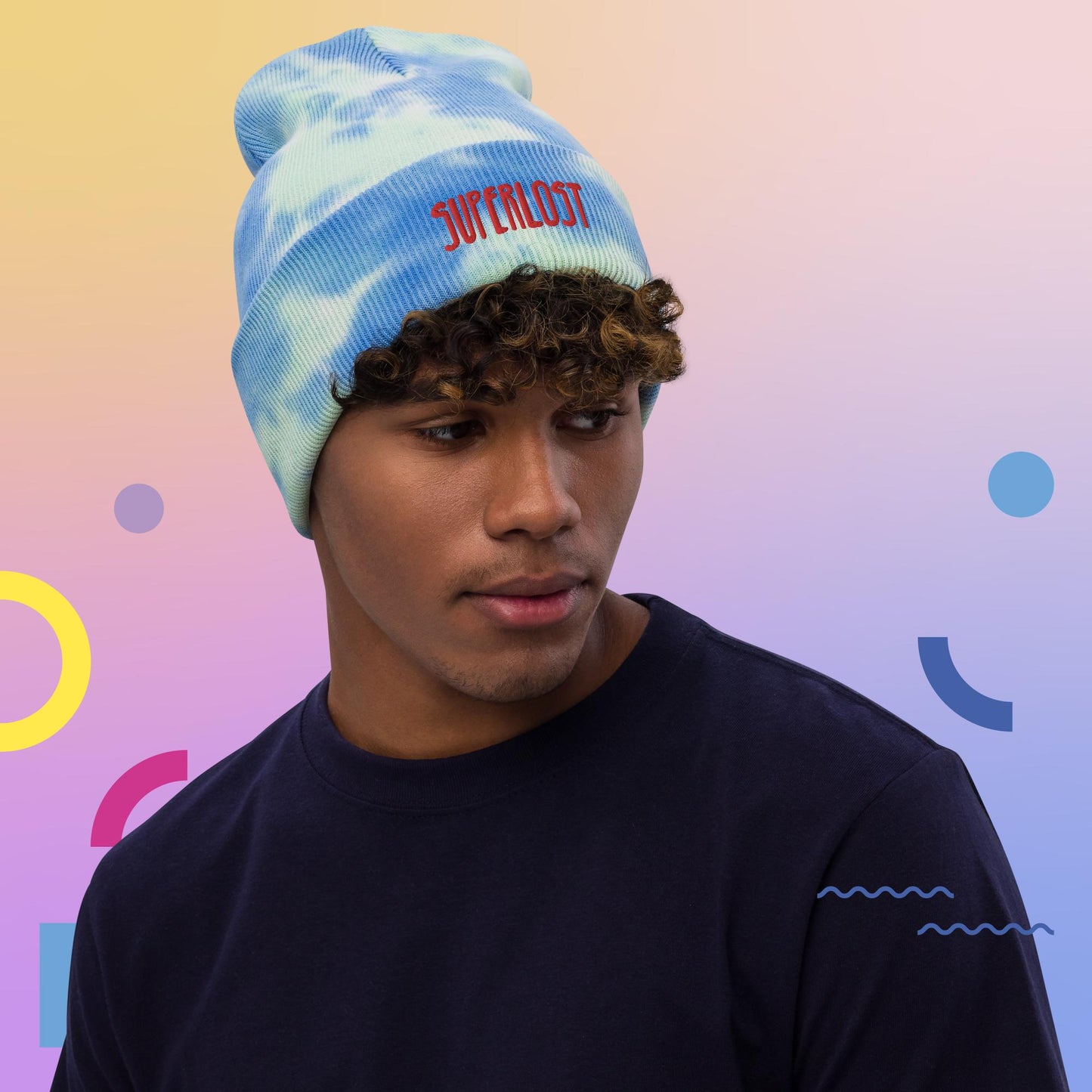 Limited Embroidered Tie-dye Beanie (2 colors)
